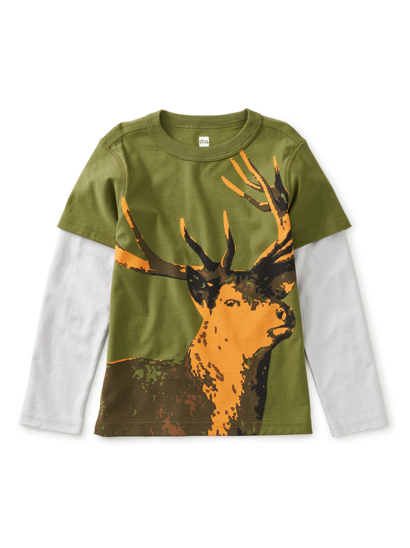 Scandinavian Stag Layered Tee