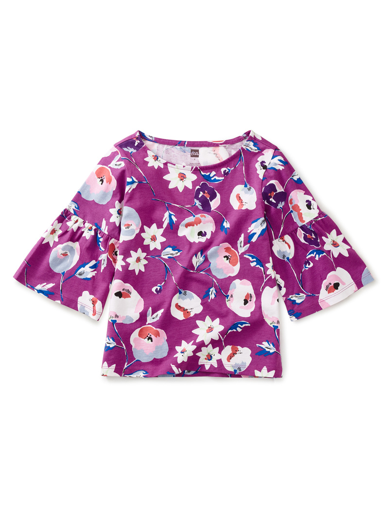 Bell Sleeve Printed Top