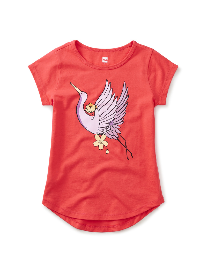 Crane Short Sleeve Tunic Top