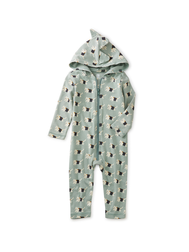 Dino Spikes Hooded Baby Romper