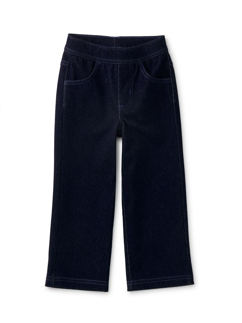 Denim-Like Flare Pants