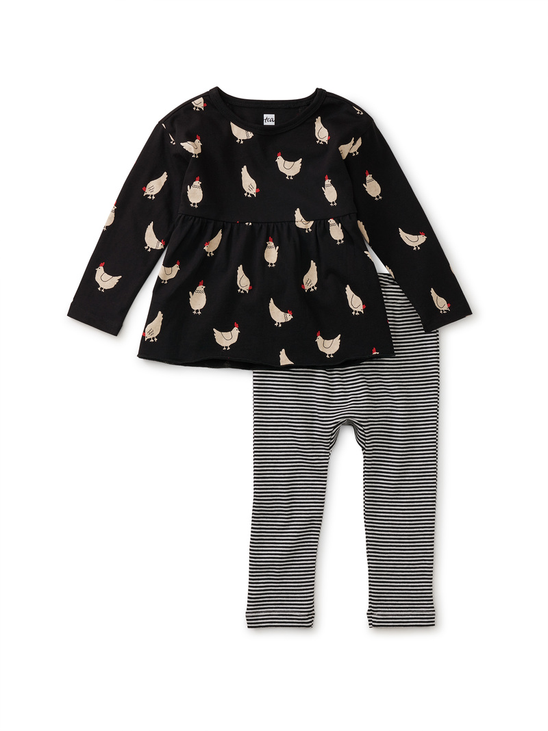 Peplum Top & Pants Baby Set