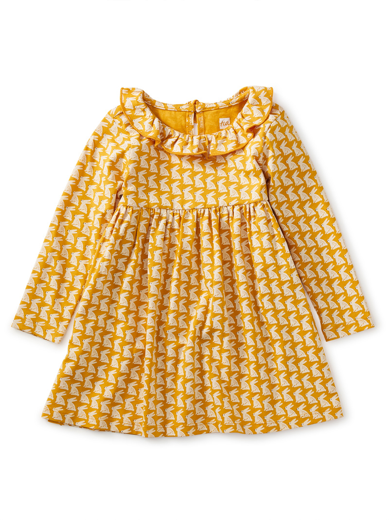 Ruffle Neck Empire Baby Dress