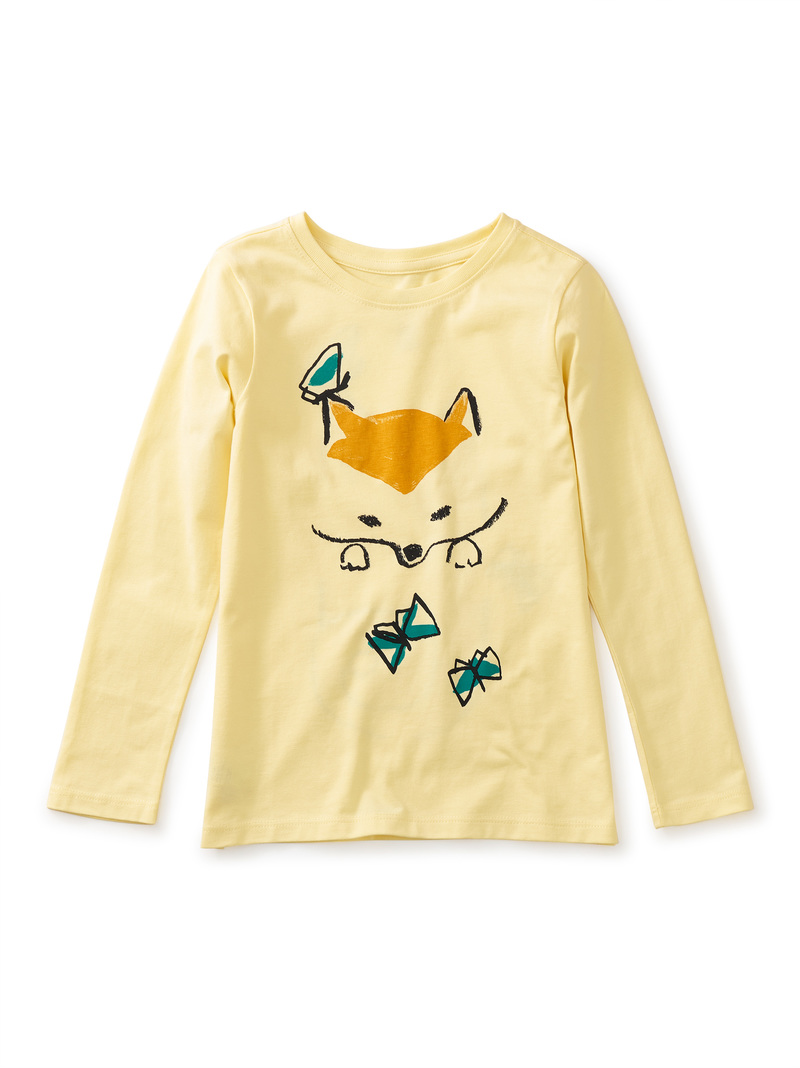 Shiba Butterfly Graphic Tee