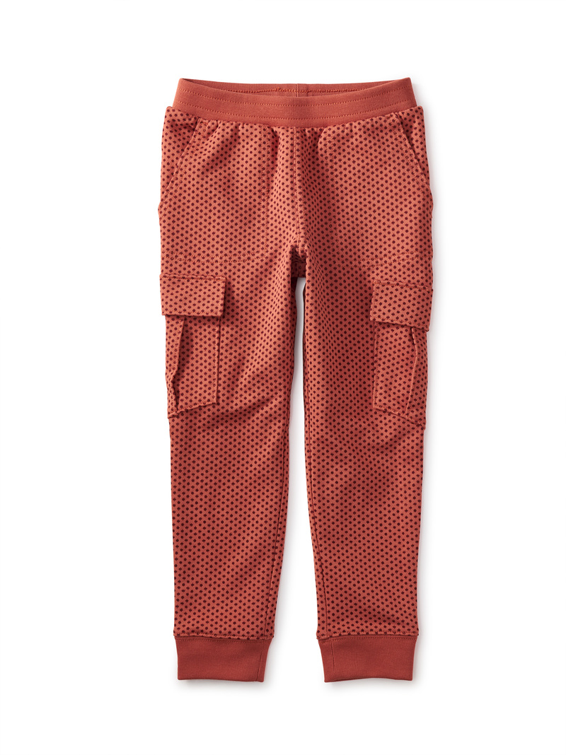 Printed Cargo Pocket Joggers