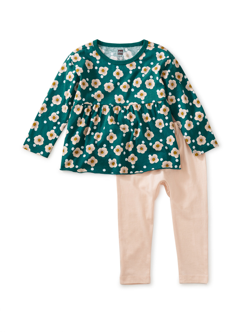 Peplum Top & Pants Baby Set