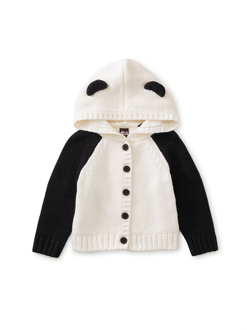 Panda Hooded Baby Sweater