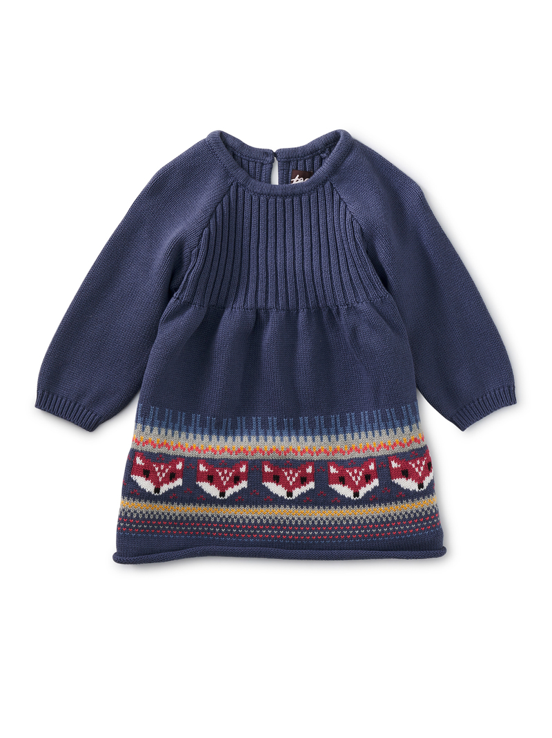 Fair Isle Baby Sweater Dress
