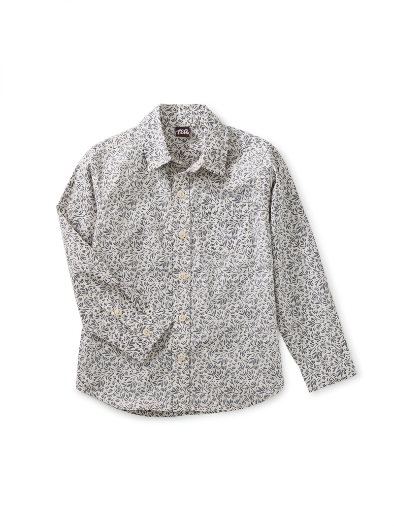 Printed Button Up Shirt