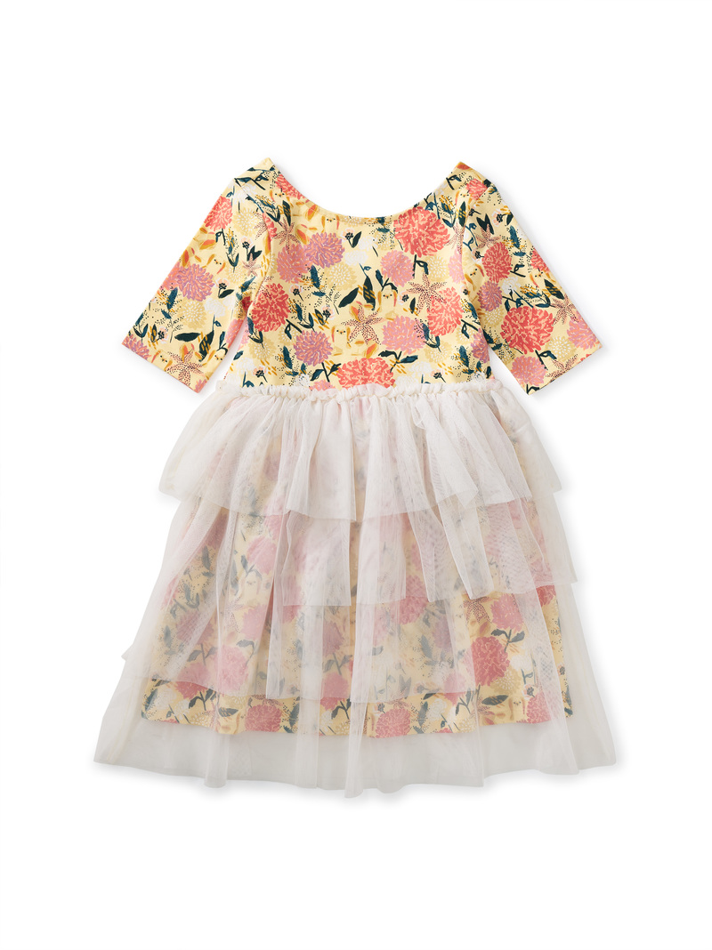 Layered Tulle Midi Dress