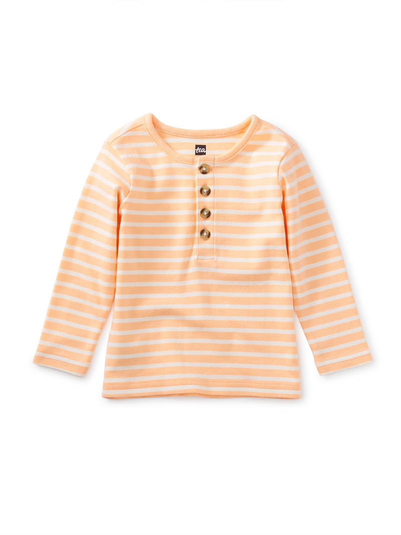 Long Sleeve Henley Baby Top