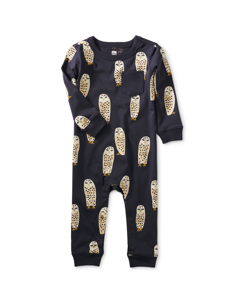 Long Sleeve Pocket Baby Romper