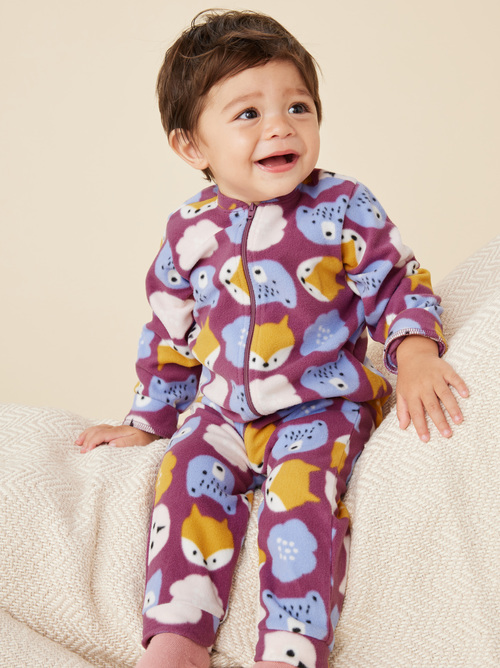 Snuggly Fleece One Piece Baby Pajamas