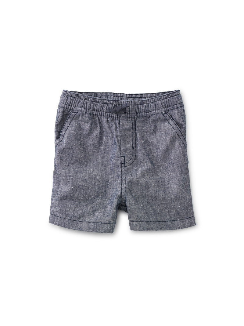 Chambray Discovery Baby Shorts