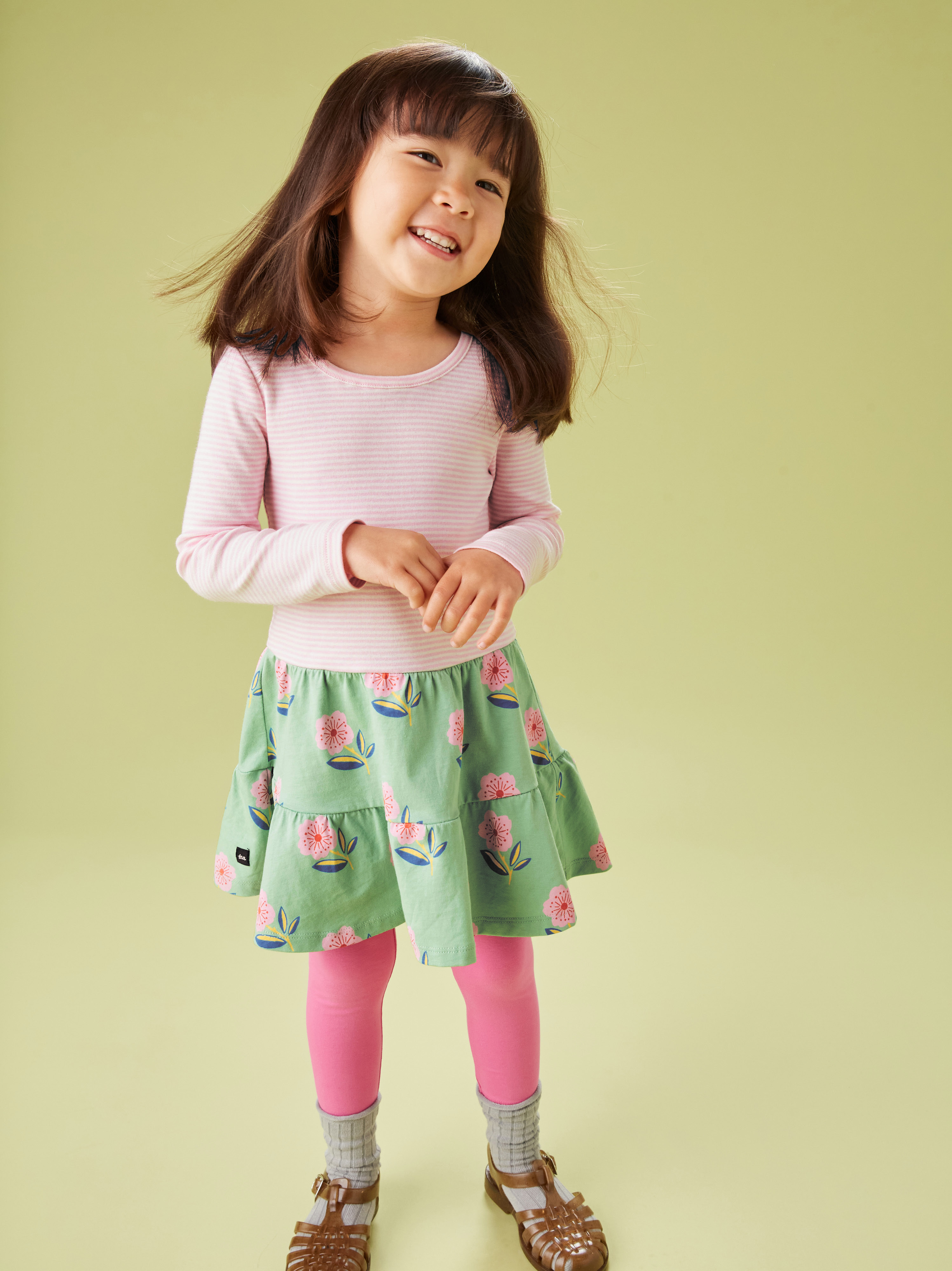 Tiered Skirted Twirl Dress | Tea Collection