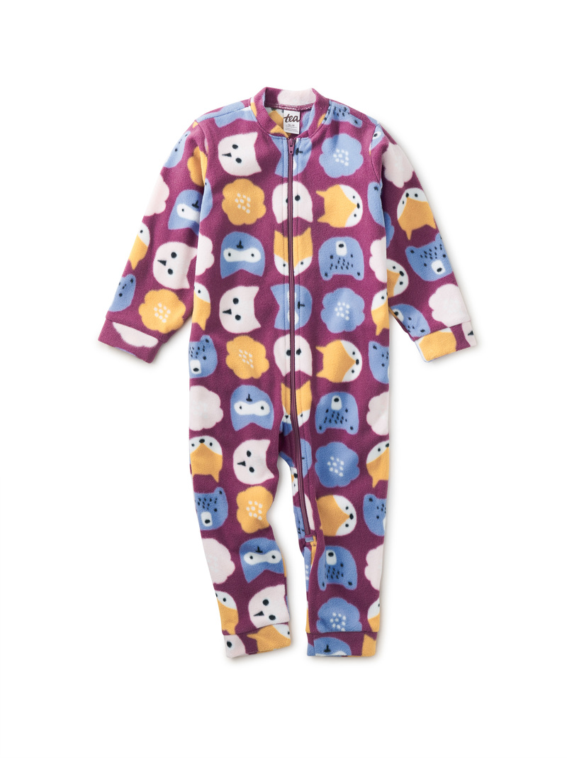 Snuggly Fleece One Piece Baby Pajamas