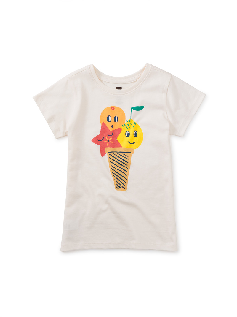 Ice Cream Fruit Graphic Tee