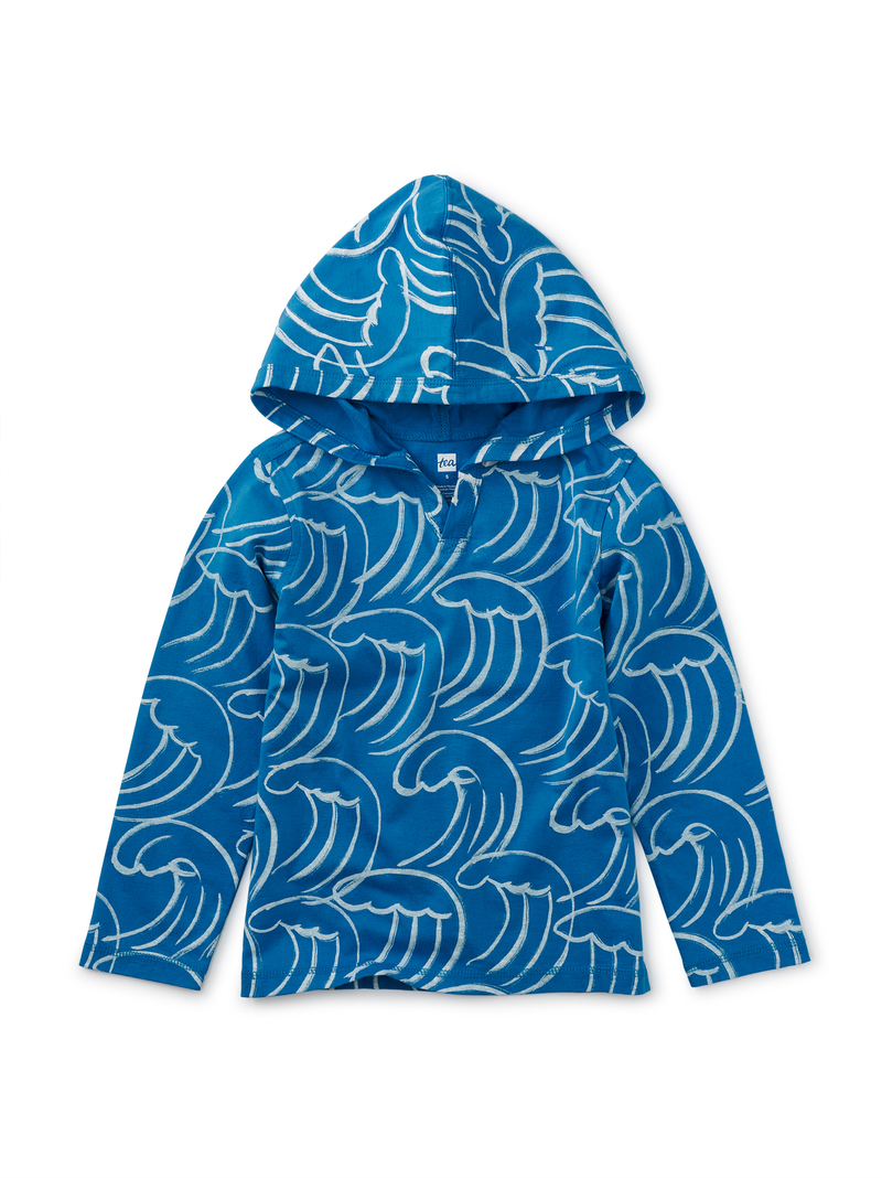 Happy Hoodie in Waves