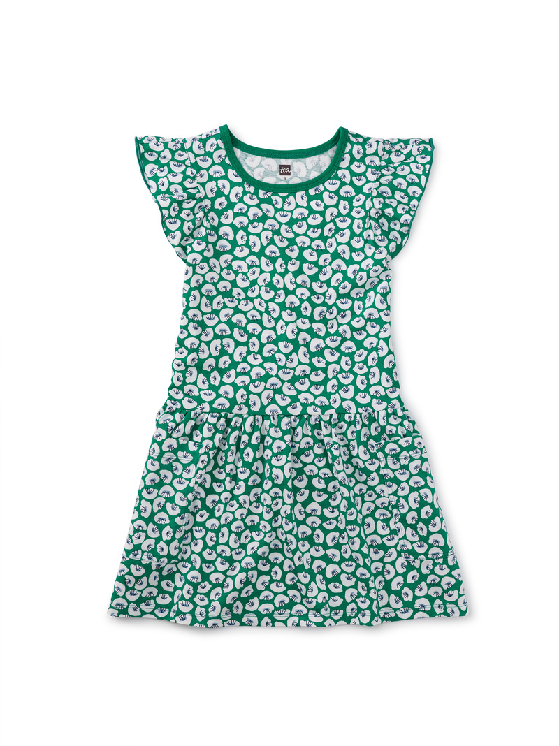 Flutter Sleeve Pocket Dress