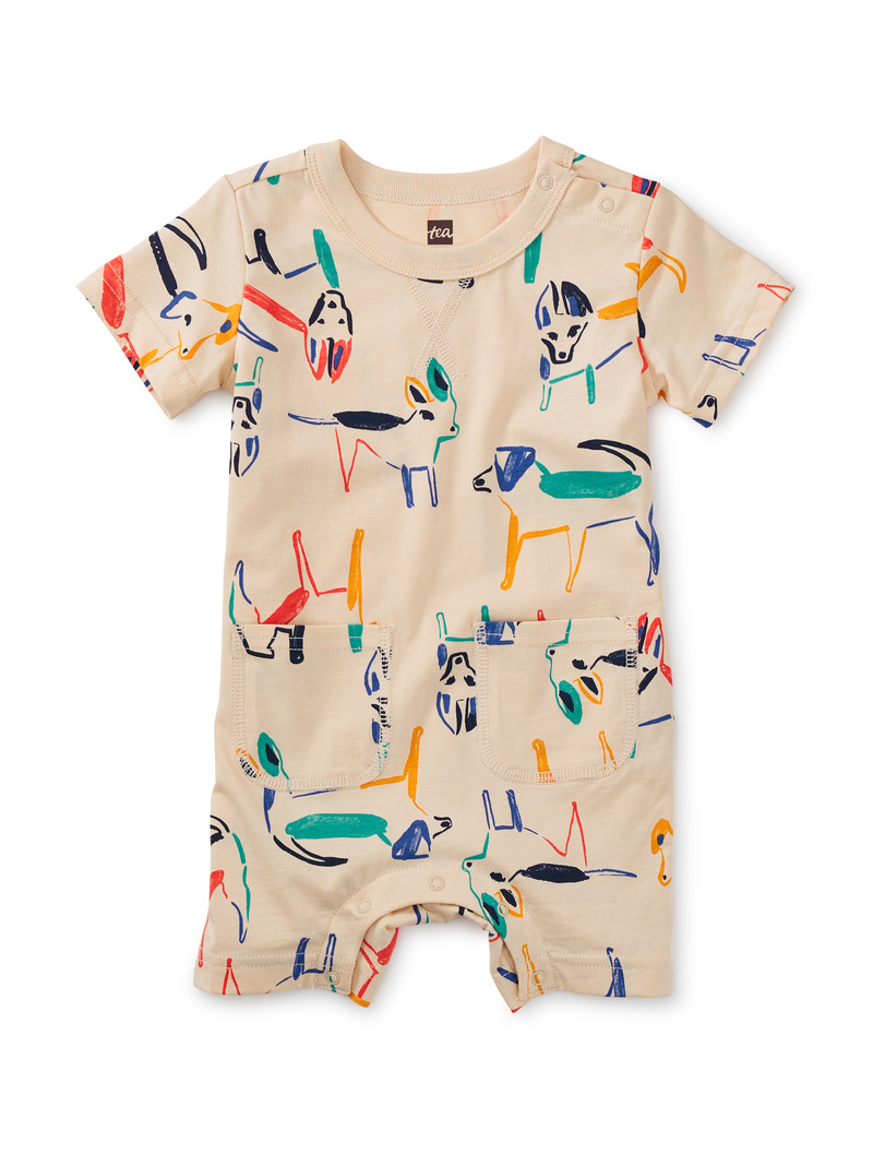 Double Pocket Baby Romper