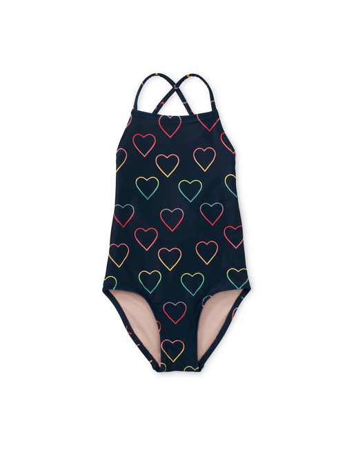 Cross Back One Piece Swimsuit Tea Collection