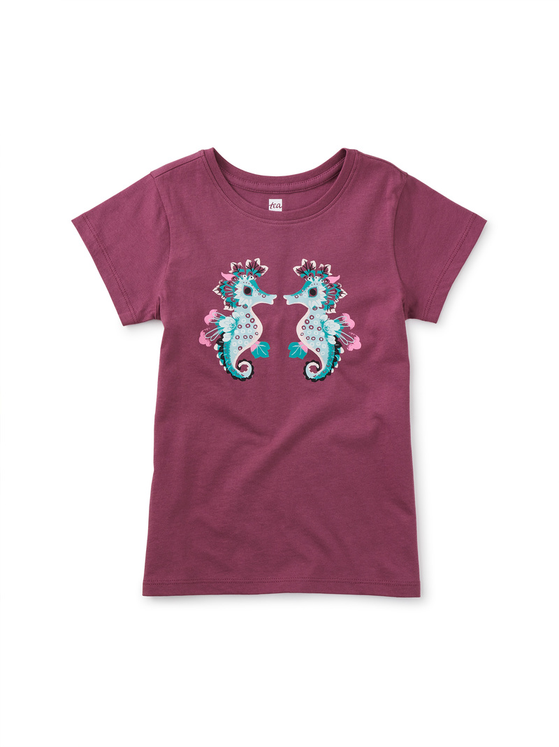 Seahorse Play Graphic Tee