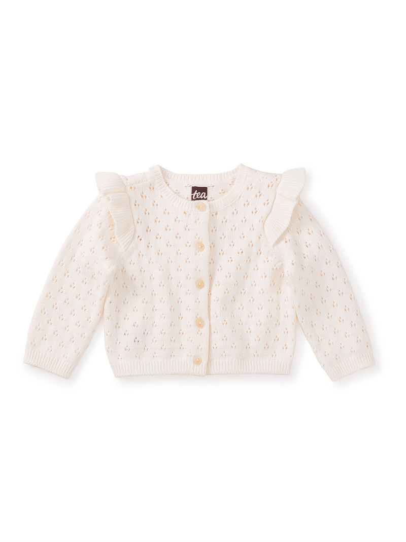 Flutter Shoulder Baby Cardigan