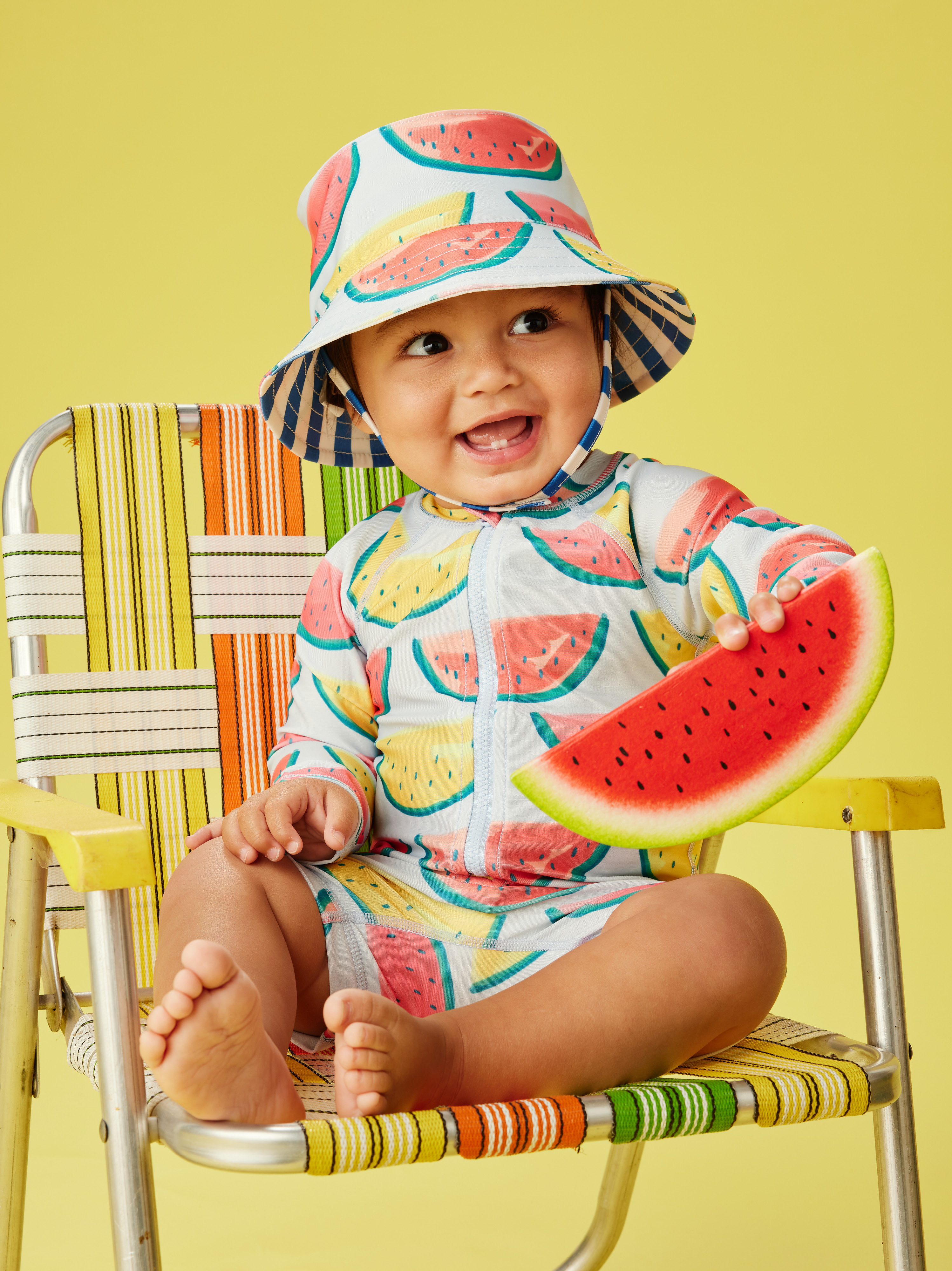 Reversible Baby Sun Hat Tea Collection