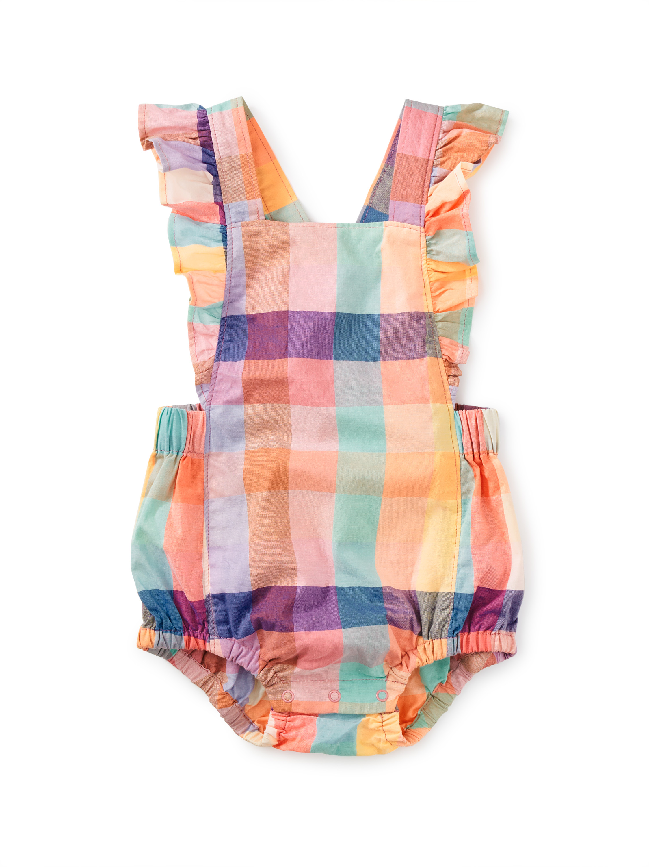 Ruffle Bubble Baby Romper Tea Collection