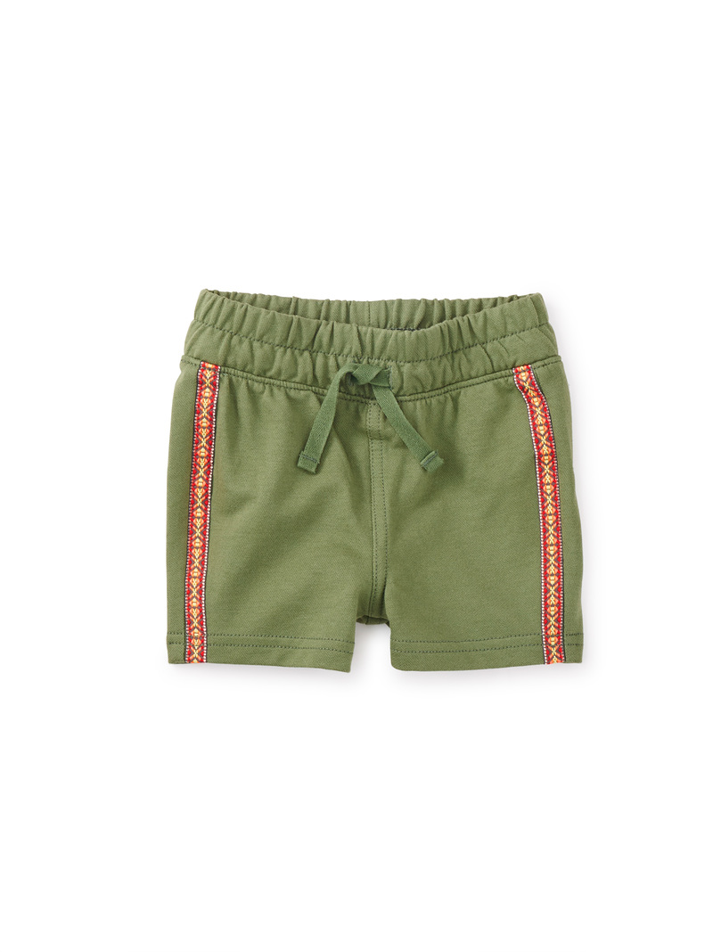 Jacquard Trim Baby Shorts