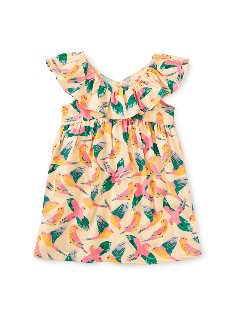 Ruffle Neck Baby Dress