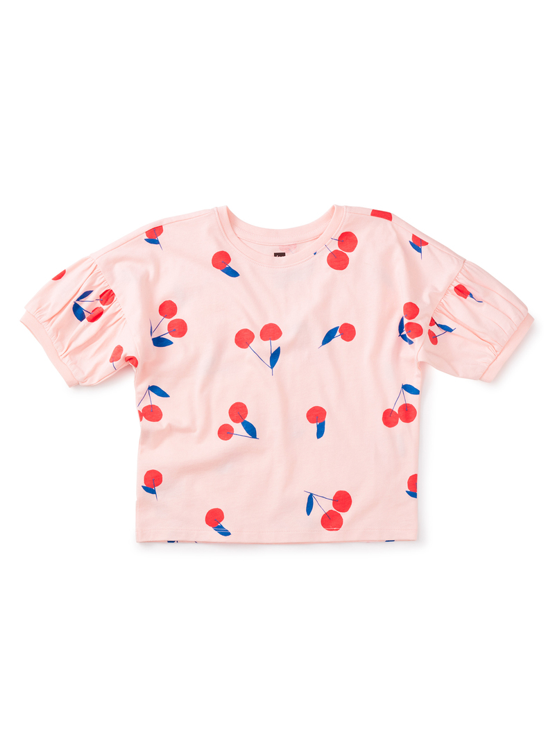 Printed Puff Sleeve Top