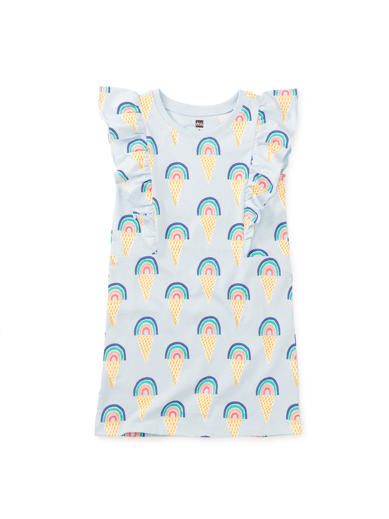 Sleeveless Ruffle A-Line Dress