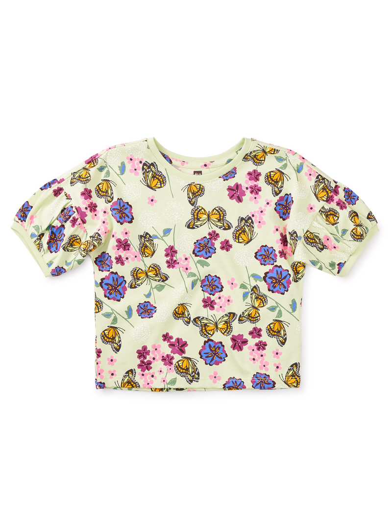 Printed Puff Sleeve Top