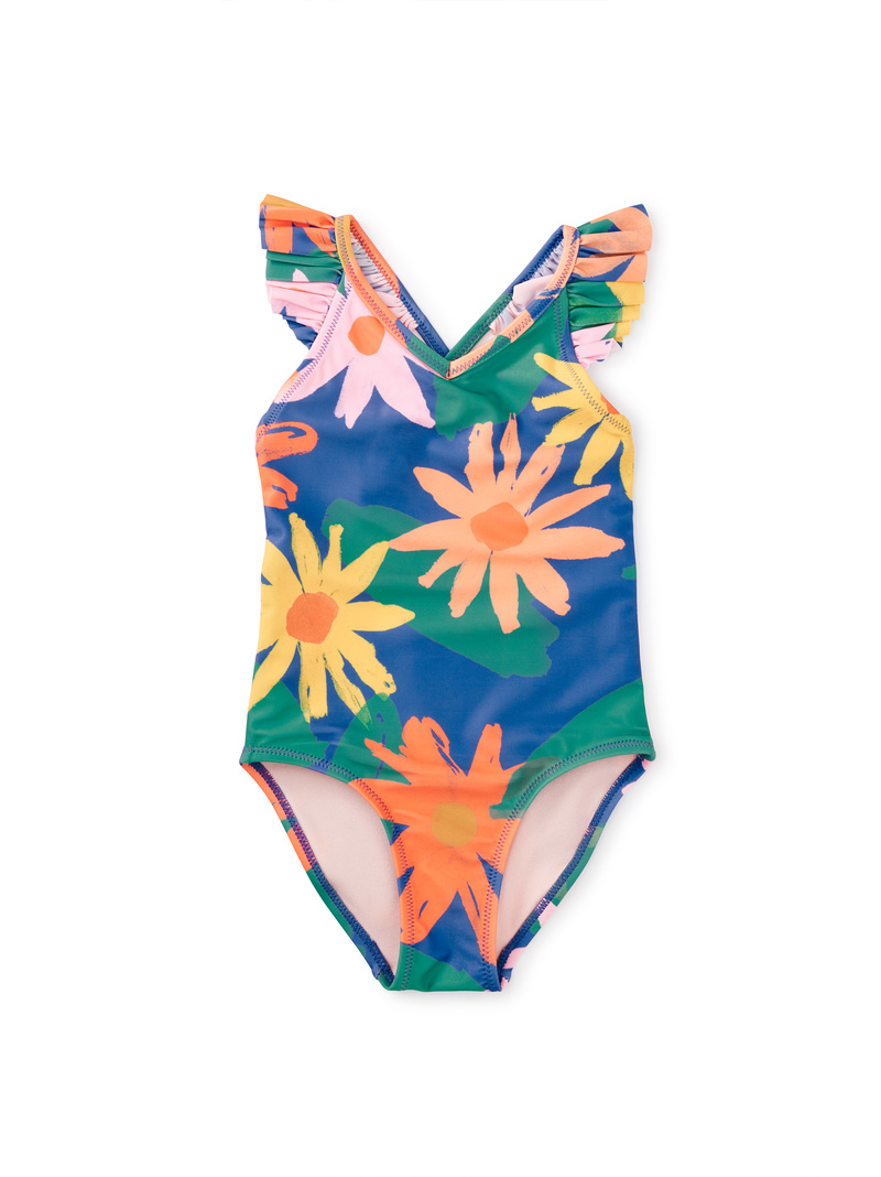 Ruffle One-Piece Swimsuit
