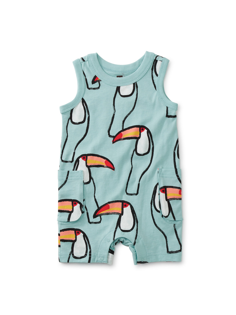Cargo Pocket Tank Baby Romper