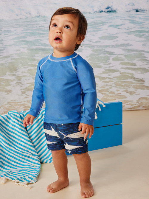 Baby Boy Swimsuits Rash Guards Hats Tea Collection