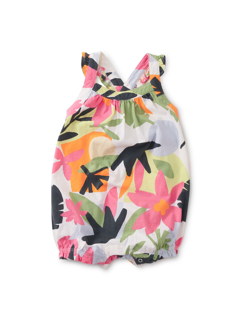 Cross-Back Baby Romper