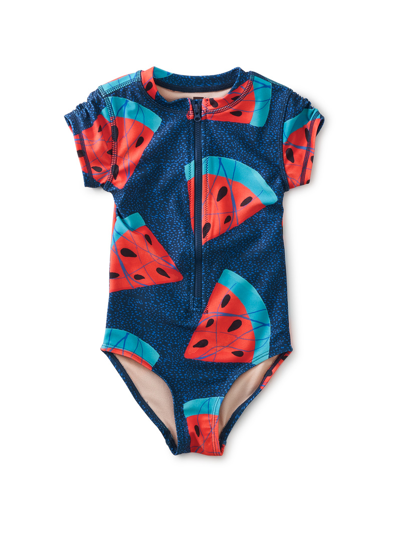 Rash Guard One-Piece Swimsuit