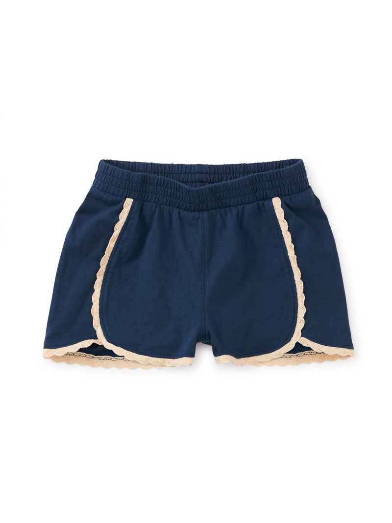 Crochet Trim Sport Shorts