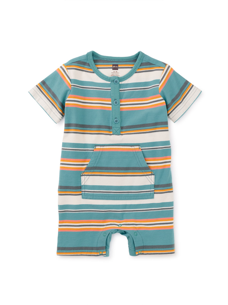 Henley Pocket Baby Romper