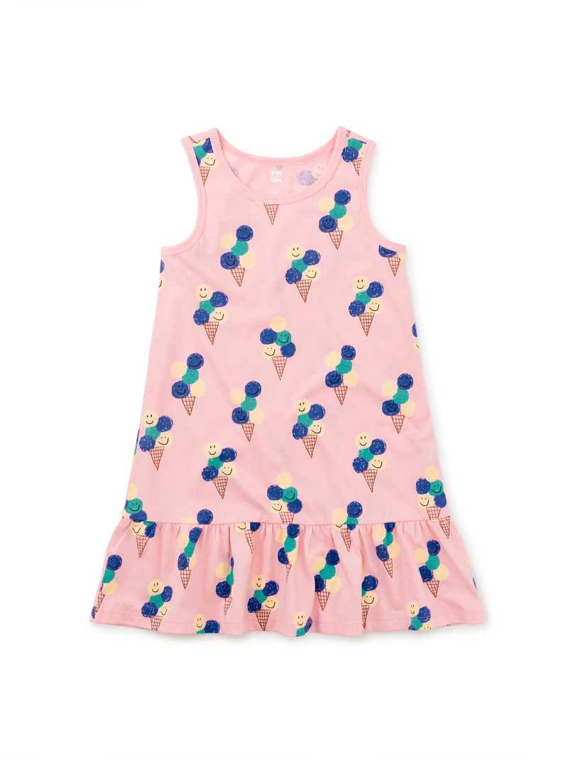 Ruffle Hem Tank Dress