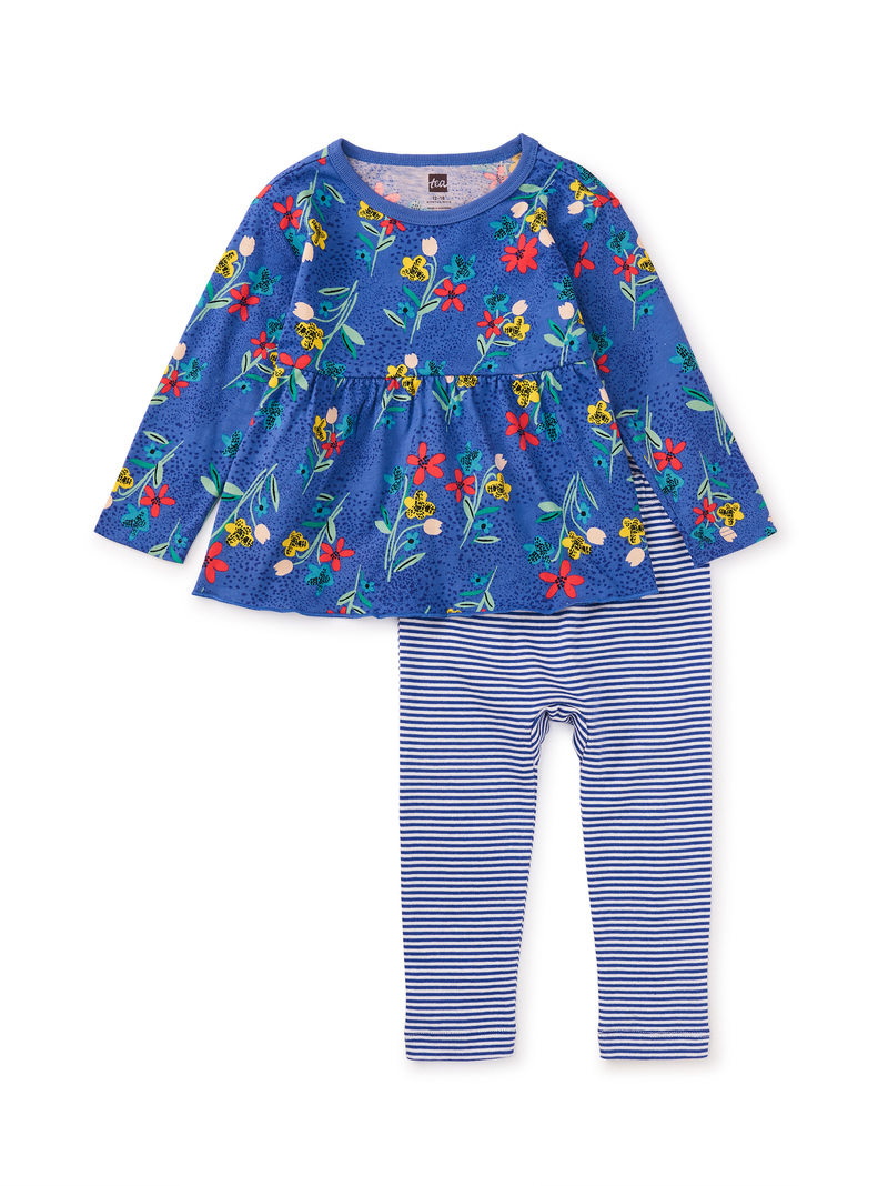 Peplum Top & Pants Baby Set