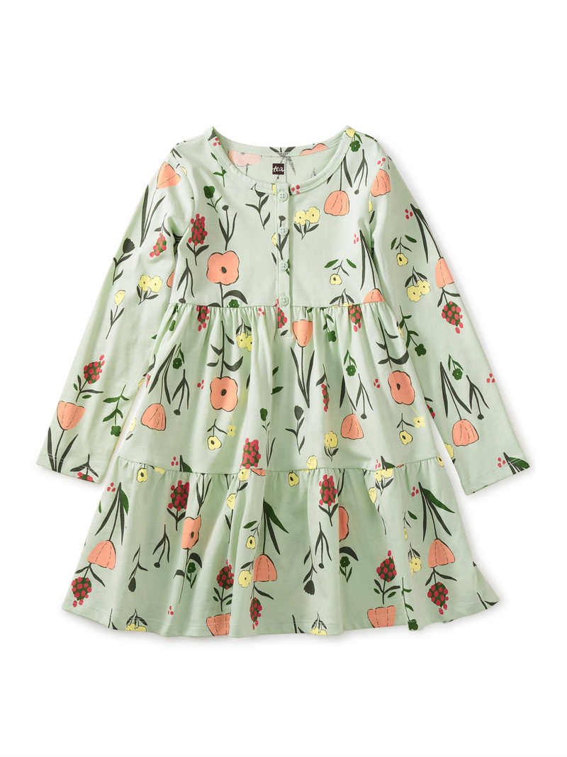 Tiered Henley Dress