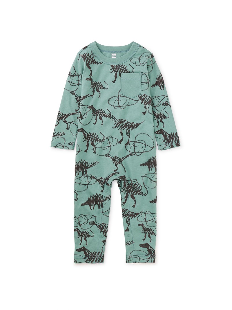 Long Sleeve Pocket Baby Romper