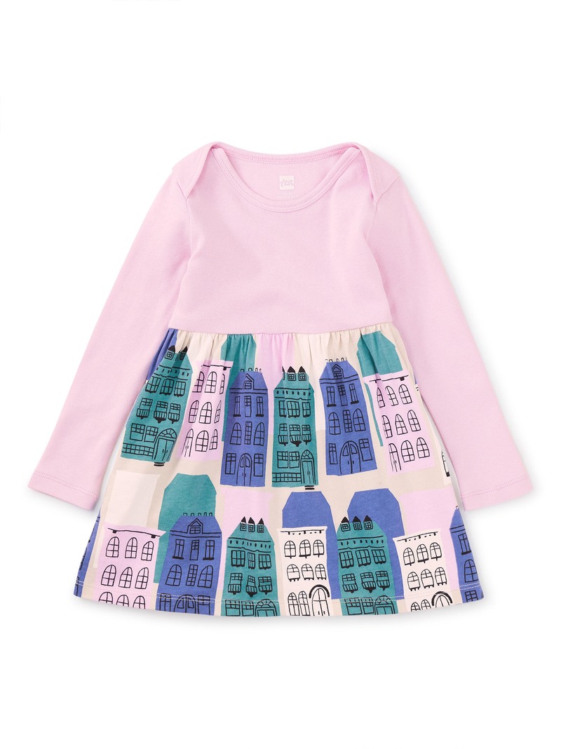 Print Mix Skirted Baby Dress