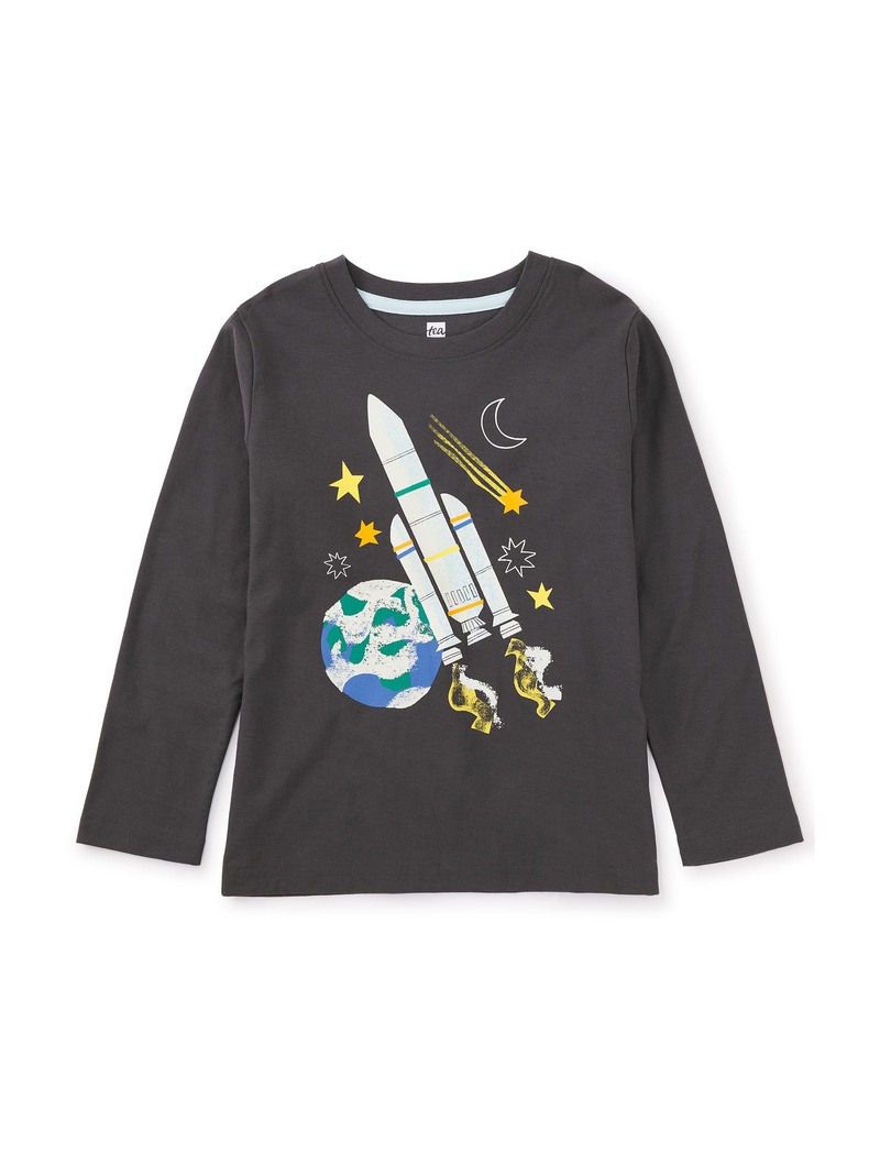 Glowing Rocket Graphic Tee