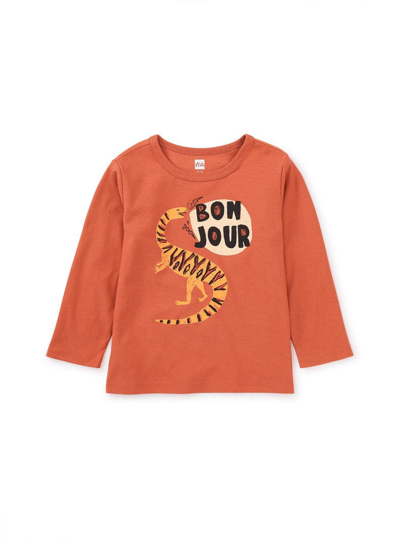 Bonjour Dino Baby Graphic Tee