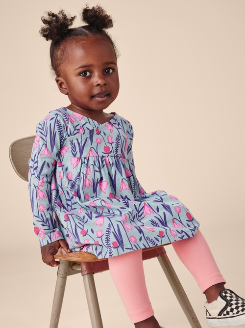 Long Sleeve Wrap Neck Dress