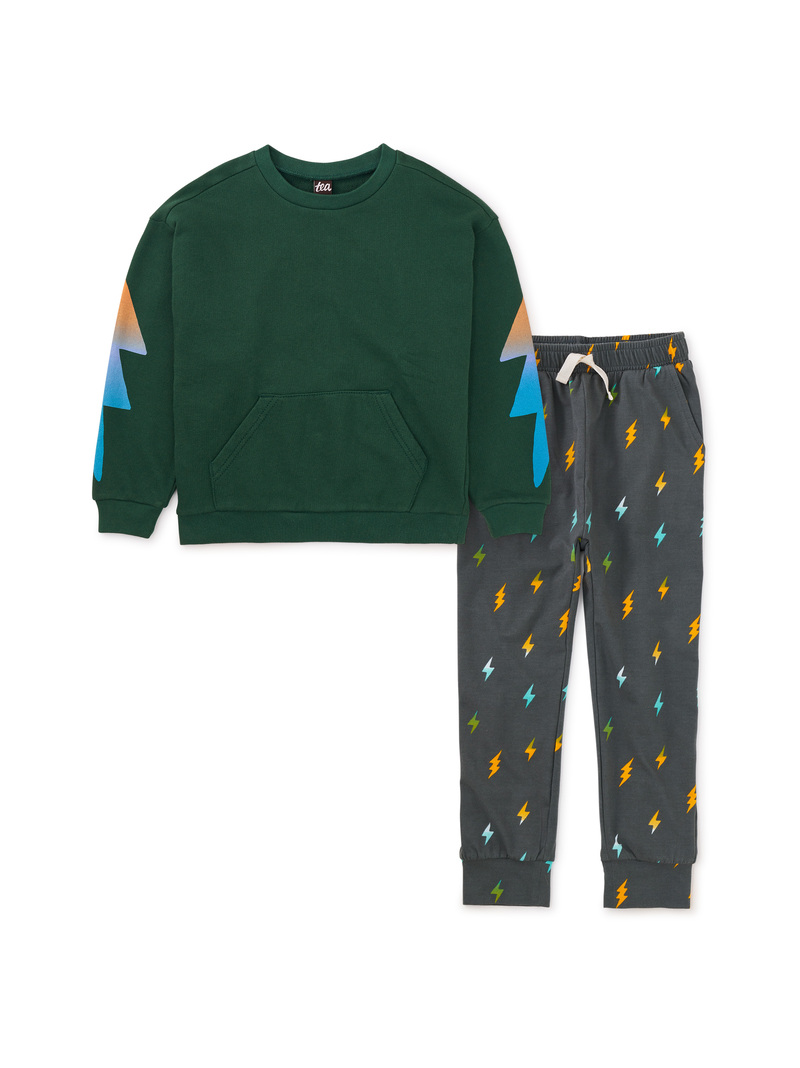 Lightning Sleeve Popover & Everyday Joggers Set